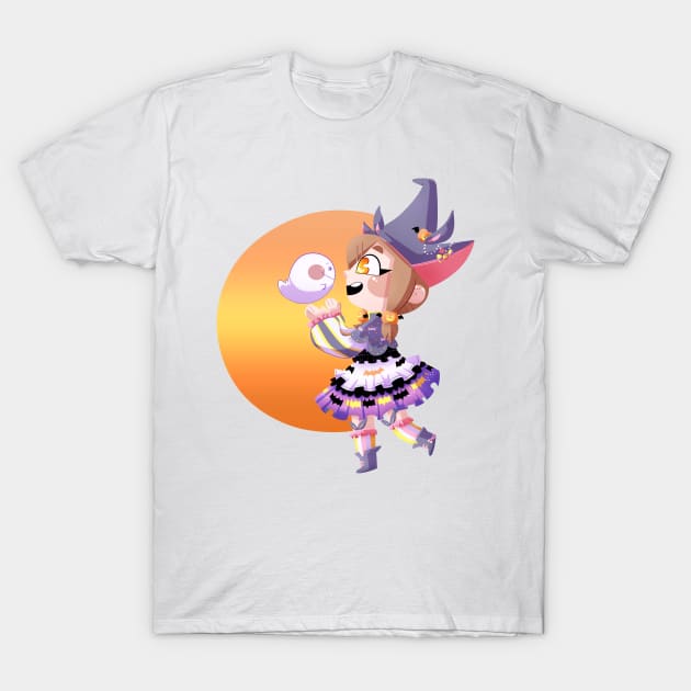 Halloween Hanamaru T-Shirt by scribblekisses